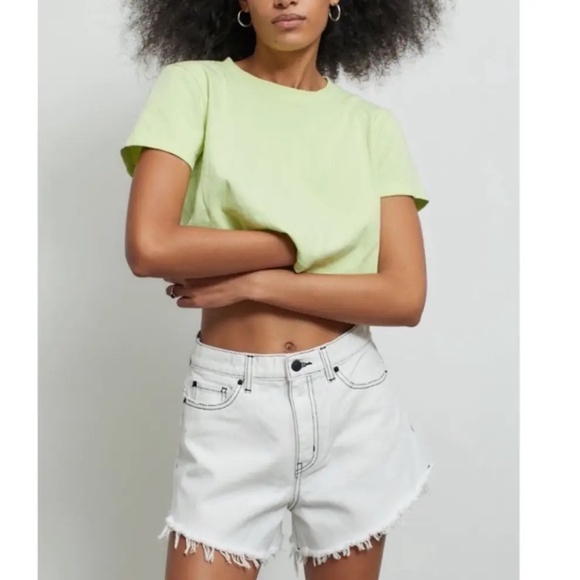 BDG Denim Shorts CutOff Distressed Urban Outfitters Pitched Waist High Rise 25 - Picture 3 of 5